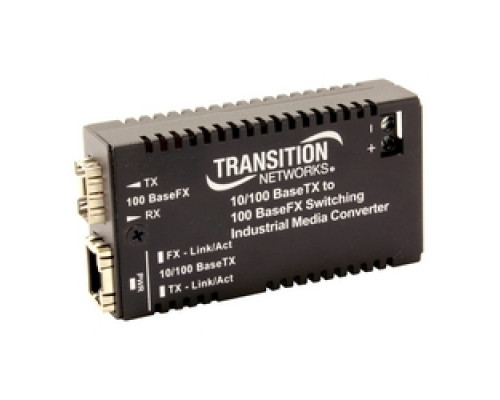 LANTRONIX  M/GE-ISW-SX-01      Media Converter, Mini, 10/100/1000Base-T to 1000Base-SX, Multimode, 24 to 36 Volt AC, 12 to 24 Volt DC, 1.2 Watt, 10240 Byte Frame, 1.8