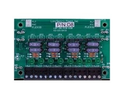 LIFESAFETY POWER  D8-BOXED      LSP D8-Boxed 8 Output Auxiliary Distribution Module; Fuse Protected Outputs