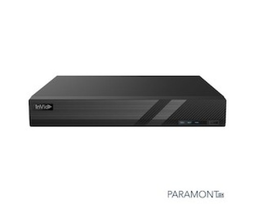 INVID TECH PD1B-8NH        8 Ch + 4 Bonus IP Ch Up to 12 Cameras Total Universal Port Recorder, 1 HD Bay, NDAA Compliant