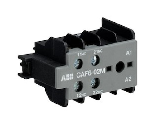 ABB  CAF6-02M  GJL1201330R0011      AUXILIARY CONTACT BLOCKS, 2 NOFOR FROUNT MOUNTING WITH SCREWTERMINALS