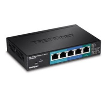 TRENDNET  TPE-P521ES      5-Port Gigabit PoE+ Powered EdgeSmart Switch with PoE Pass Thru