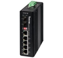 VIVOTEK  AW-IHT-0601      Power Over Ethernet Switch, Unmanaged, 4-Port, 12 Gbps Capacity, 24/56 Volt DC, 126 Watt, 12 Volt DC, 71 Watt, 142 MM Length x 105 MM Width x 43 MM Height, For Industrial Control