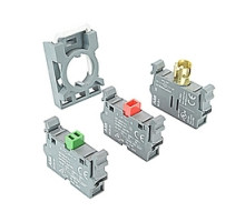 ABB  MCBH-111      Contact Block W Holder For Illum Operators 1 NO + 1 NC + 1 LB