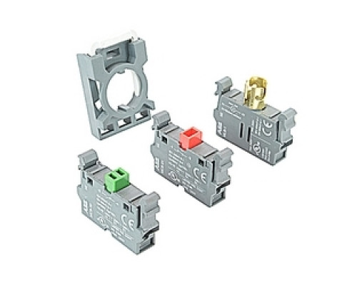 ABB  MCBH-111      Contact Block W Holder For Illum Operators 1 NO + 1 NC + 1 LB