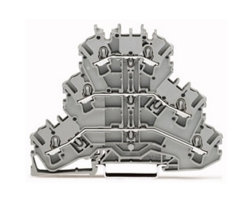 WAGO CORPORATION  2002-3201      Triple-deck Terminal Block; Through/through/through Terminal Block; L/L/L; Without Marker Carrier; Suitable For Ex E II Applications; For Din-rail 35 X 15 And 35 X 7.5; 2.5 mm2; Push-in CAGE CLAMP