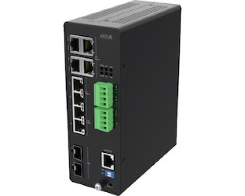 AXIS COMMUNICATIONS  02621-001  D8208-R      AXIS D8208-R 8-PORT MANAGED INDUSTRIAL POE++ GIGABIT SWITCH.