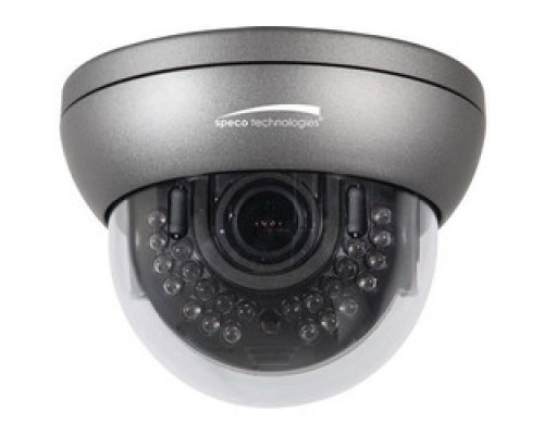 SPECO TECHNOLOGIES  O2D5M      Dome IP Camera, 1/2.8 Inch Progressive Scan CMOS, 2 MP, 3 - 10 mm, Vari-focal, Auto Iris, Motorized Lens, Dark Gray