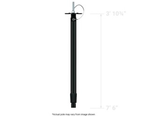 CLINTON ELECTRONICS  CE-CP8B               8’ TELESCOPING CEILING MOUNT CAMERA POLE, BLACK, UL    LISTED, ADJUSTABLE