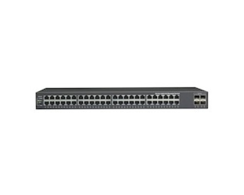 BLACK BOX NETWORK SERVICES LPB2952A   Gigabit Ethernet 1000-Mbps Managed PoE+ Switch - 48 10/100/1000-Mbps Copper RJ45 PoE+, 4 100/1000-Mbps Dual-Speed SPF/SFP+