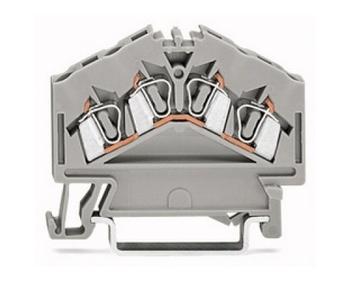 WAGO CORPORATION  280-646      TERMINAL BLOCK SPRING MULTI 5MM 600V/20A/28-12AWG 2CON-2CON GREY