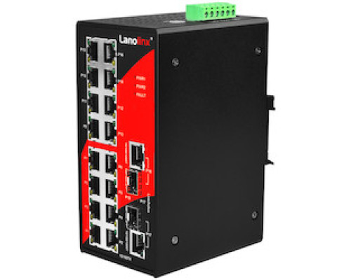 ANTAIRA TECHNOLOGIES LLC  LNX-1802G      18-Port Industrial Unmangaed Ethernet Switch, w/16 10/100TX + 2 GigE Combo Ports