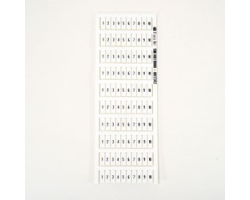 TE-ENERGY  1SNK140011R0000      10 white type MC512PA, 1 through 10 pre-printed horizontal marker cards