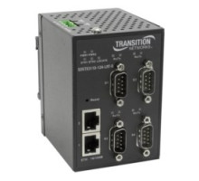 TRANSITION NETWORKS  SDSTX3110-124-LRT-B      Media Converter, 4 Rs232/422/485 Db9 To 2 10/100Base-Tx, Hardened Serial Device Server