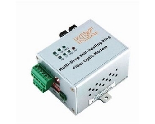 KBC NETWORKS  FTDR-S2-WSA      8-ch point-to-point simplex contact closure, 1 fiber, 12 dB optical loss budget, multimode transmitter. Desktop unit, ST connector, US power plug.