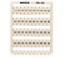 WAGO CORPORATION 793-666   WMB MULTI MARKING SYSTEM VERTICAL MARKING 2X WHITE