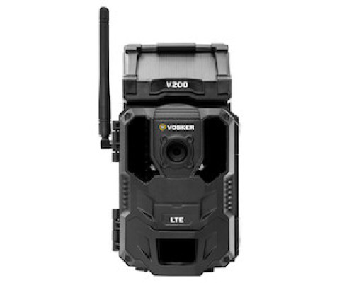VOSKER INC  V200-V               V200 - Solar Powered LTE-based Mobile Outdoor Security Camera, Built-in Solar Panel, Works Without Wi-Fi, Battery Operated, GPS Tracker, Weather-resistant, 4G/LTE Cellular Connectivity, Free Data Plan Availa