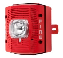 SYSTEM SENSOR  SPSRHK               Speaker Strobe, High-candela, Outdoor, Wall Mount, with Backbox, Red