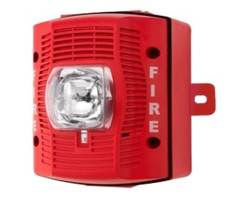 SYSTEM SENSOR  SPSRHK               Speaker Strobe, High-candela, Outdoor, Wall Mount, with Backbox, Red