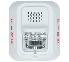 SYSTEM SENSOR  P2WL               Fire Protection Horn Strobe, 2-Wire, Wall Mount, 8 to 17.5/16 to 33 Volt, 18 to 12 AWG, 5.6