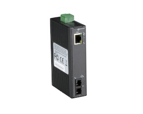 BLACK BOX NETWORK SERVICES LMC270A-SM-20K-SC   Fast Ethernet 100-Mbps Industrial Media Converter - 10/100-Mbps Copper to 100-Mbps Single-mode Fiber, Hardened Temperature, 1310nm, 20km, SC