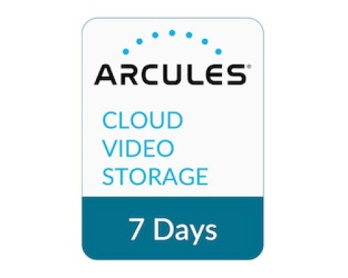 ARCULES INC A0-C-0480-007-US1 0480-007   Cloud Video Subscription License With 7 Days Cloud Storage 480p