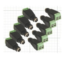 NORTHERN VIDEO  12VDCCON10PKF               Power Connector, DC Female, Positive Center Pin, 12 Volt DC, 10 Pack, With Screw Terminal Connection