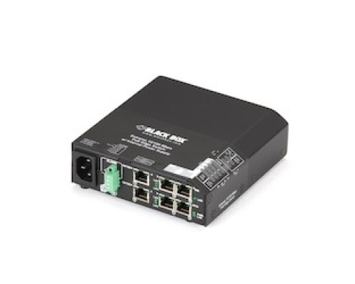 BLACK BOX NETWORK SERVICES LPH240A-P   Fast Ethernet 100-Mbps Extreme Temperature PoE Switch - 6 10/100-Mbps Copper RJ45 PoE