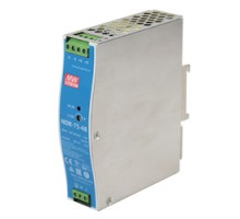 VIVOTEK  NDR-75-48      75W Single Output Industrial DIN RAIL Power Supply, 48V, 90264VAC In, 48VDC/75W Out, - 20 70, 3 Year Warranty, Supports: AW-IHT-0100,AW-IHU-0100,AW-IHT-0200,AW-IHU-0200