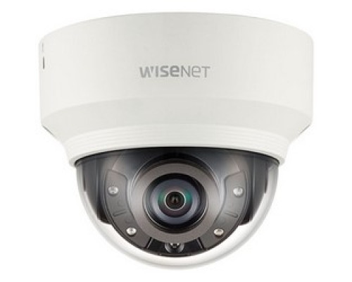 HANWHA VISION  XND-8030R      5MP IR Indoor Vandal Dome 30fps, 4.6mm fixed lens, H.265 H.264 120dB WDR IK08