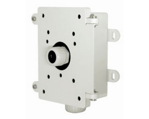 VIVOTEK  AM-711      Network Camera Junction Box, IP66, 118 MM Length x 151 MM Width x 35 MM Height, Aluminum Alloy, White