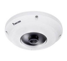 VIVOTEK  FE9381-EHV      Network Camera, Fisheye, WDR, Day/Night, H.265/H.264/MJPEG, 1920 x 1920 Resolution, F2.2 Fixed Focal 1.47 MM Lens, 512 MB RAM/128 MB Flash, 12 Volt DC 13 Watt, PoE