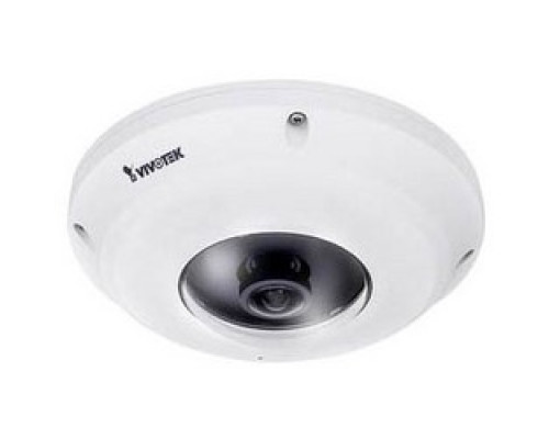 VIVOTEK  FE9381-EHV      Network Camera, Fisheye, WDR, Day/Night, H.265/H.264/MJPEG, 1920 x 1920 Resolution, F2.2 Fixed Focal 1.47 MM Lens, 512 MB RAM/128 MB Flash, 12 Volt DC 13 Watt, PoE