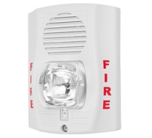 SYSTEM SENSOR  P2WH-LF               Sounder Strobe, Low Frequency, 2-wire, 24 Volt, High-candela, Indoor, Wall Mount, White