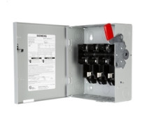 SIEMENS  US2:GF321N      Safety Switch, Fusible, Solid Neutral, General Duty, 240 Volt AC, 250 Volt DC, 30A, 3 HP at 3 Phase, 3 Wire, 3 Pole, NEMA 1, For Indoor