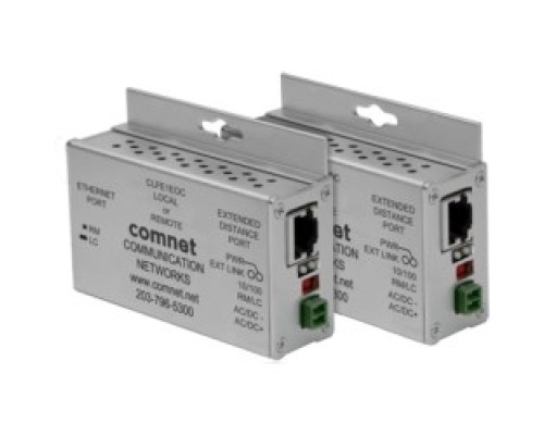 COMNET COMMUNICATION NETWORKS  CLKFE1EOC      2 Ethernet-over-Coax Extenders, Local/Remote Configurable, Small Size, Includes Power Supplies