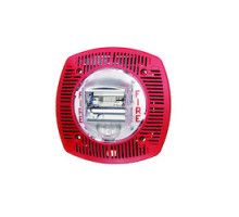 GENTEX CORP  904-1413-002  SSPK24WLPR              Evacuation Speaker/Strobe, Low Profile, Wall Mount, 24 Volt DC, Candela Unit, Red Faceplate