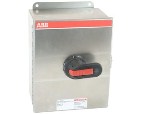 ABB  EOT100U3S4-P      3 pole, 100 amps rated at 600 V AC, UL 98, enclosed non-fusible disconnect switch in a UL/NEMA 4X stainless enclosure
