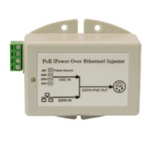 COMNET COMMUNICATION NETWORKS  NWPM1248GE      Industrial Gigabit Power over Ethernet 17 watt midspan injector, compatible with IEEE802.3af PoE for DC-to-DC power applications with 12 VDC Input