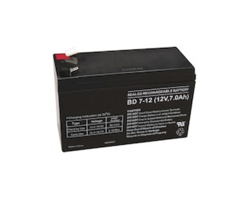 KANTECH SYSTEMS KT-BATT-12   Rechargeable battery, 12V 7Ah , package of 1