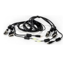 VERTIV CBL0152   Vertiv Avocent USB Keyboard and Mouse, DVI-D and Audio Cable, 6 ft. with DPP Support for Vertiv Avocent SV and SC Series Switches - for KVM Switch - 6 ft - USB, Audio, DVI-D Dual-Link Digital Video
