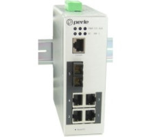 PERLE SYSTEMS  07012130      Industrial Managed Switch, 5 Ports, 4 x 10/100/1000Base-T Base-T RJ-45 Ports And 1 x 100Base-ZX, 1550nm Single-mode Port With Duplex SC Connector 120 km/ 74.6 Miles, -10 To 60C Operating Temperature