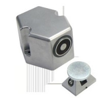 KIDDE COMMERCIAL  1501-AQN5               Electromagnetic Door Holder, 1-Door, Floor Mount, 24 Volt AC/DC, 120 Volt AC, 0.015 Ampere, Baked Polyester Powder Painted