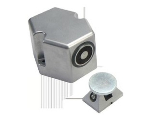 KIDDE COMMERCIAL  1501-AQN5               Electromagnetic Door Holder, 1-Door, Floor Mount, 24 Volt AC/DC, 120 Volt AC, 0.015 Ampere, Baked Polyester Powder Painted