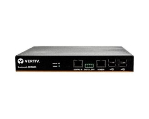 VERTIV  ACS804EAC-001      Vertiv Avocent ACS 800 4-Port Serial Console Server with External AC Power Supply, Compact Chassis