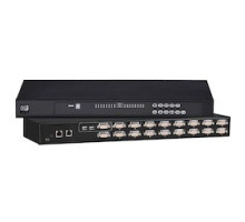 CHATSWORTH PRODUCTS CPI  37212-260   KVM, 1 RMU, Switch, dB15 IP 1X, Local+1X IP, 16 Ports, No, Keyboard