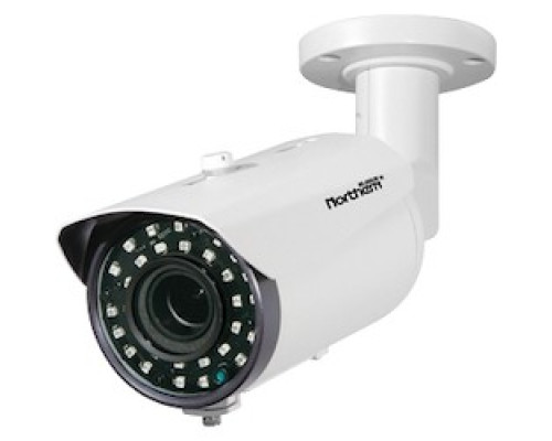 NORTHERN VIDEO  HDLPCAM               TVI/CVI/AHD/960H LICENSE PLATE, BULLET, 9-22MM, 50’ RANGE, IP66, WHITE