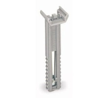 WAGO CORPORATION  249-118      Group Marker Carrier Adjustable In Height; For 2 WMB Markers Or 1 X Continuous Strip; 10 mm Wide; Snap-on Type And Adjustable In Height From 43.5 mm To 59.5 mm In 249-116 And 249-117 End Stops; Slot For WMB, WSB, WCB