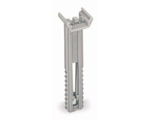 WAGO CORPORATION  249-118      Group Marker Carrier Adjustable In Height; For 2 WMB Markers Or 1 X Continuous Strip; 10 mm Wide; Snap-on Type And Adjustable In Height From 43.5 mm To 59.5 mm In 249-116 And 249-117 End Stops; Slot For WMB, WSB, WCB