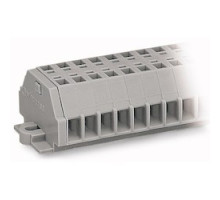 WAGO CORPORATION  260-112      2-conductor Terminal Strip; With Fixing Flanges; For Screw Or Similar Mounting Types; Fixing Hole 3.2 mm Dia.; With 209-123 Mounting Carrier For DIN 35 Rail; 12-pole