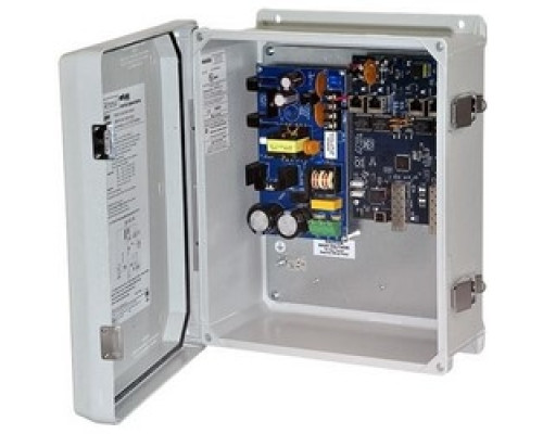 ALTRONIX  NETWAYSP4WP      Dual 1G Fiber SFP, 4 port 10/100/1000 PoE/PoE+ configurable for 2x 60W Hi-PoE; Hardened 120W Power Supply/BatChgr & Switch Boards mounted in NEMA4/4X, IP66 rated Outdoor enclosure; LINQ